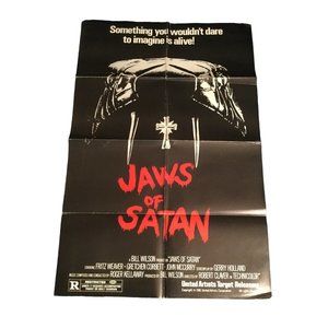 Jaws of Satan 1981 Movie Poster Theatre Lobby Canada